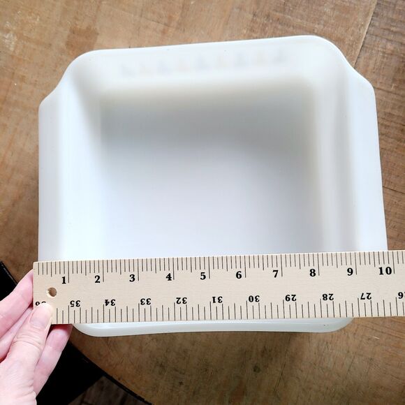 Vintage Anchor Hocking Fire King CANDLE GLOW 8x8 Square Dish 435 - Picture 6 of 6